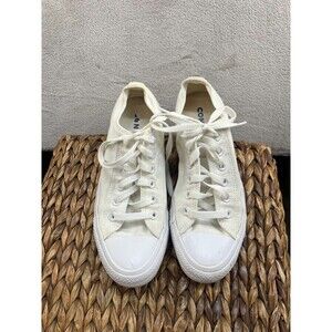 Converse Shoes Mens 6 Chuck Taylor All Star Low Sneakers White Canvas Lace Up